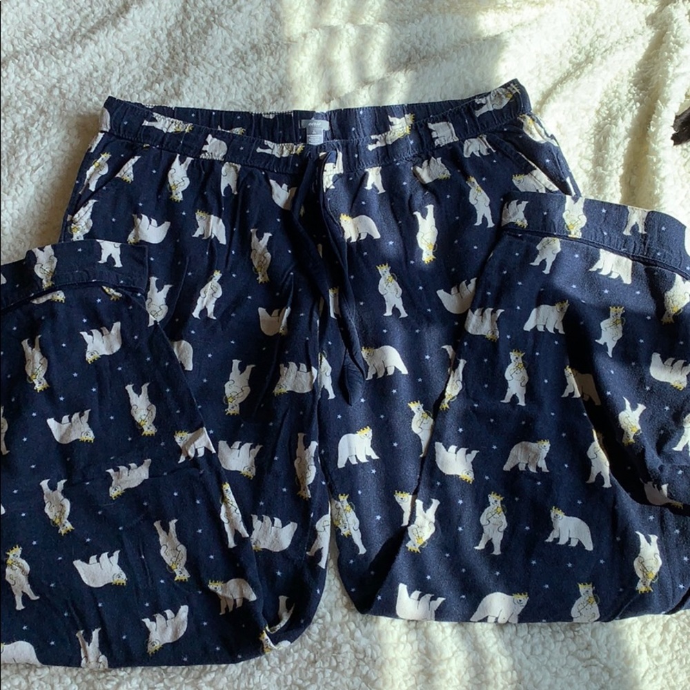 Aerie Flannel Sleep Pants - Polar Bears
